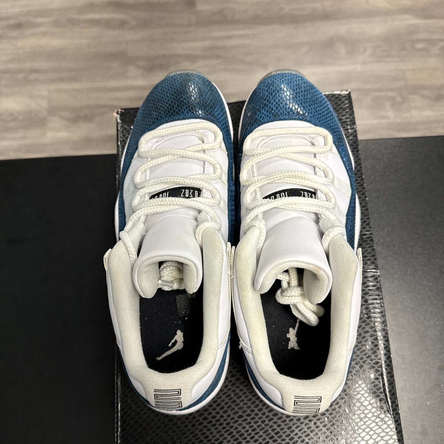 Snake Skin Navy Jordan 11 Low (USED)