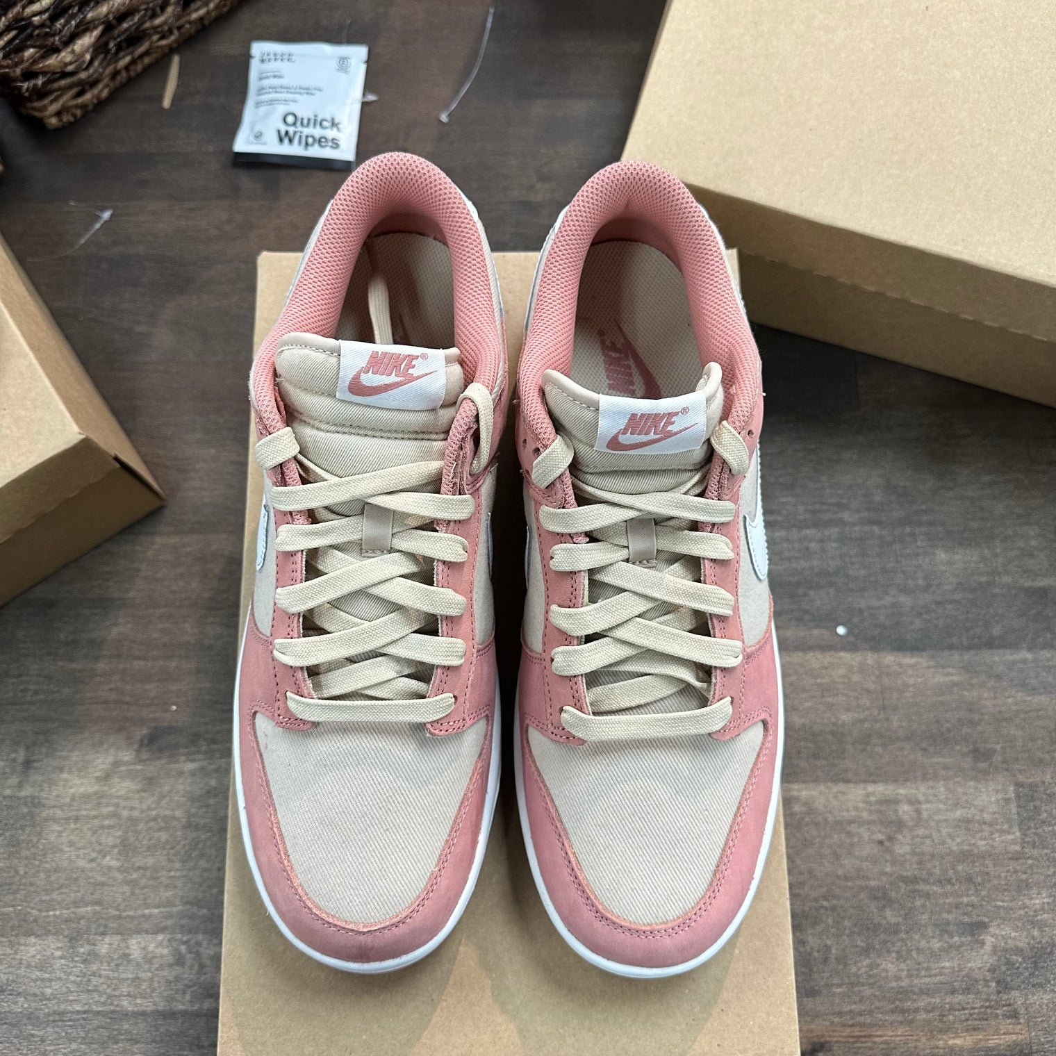 Nike Dunk Low PRM Red Stardust (US 11) (Lightly Worn, No Box)