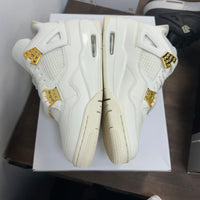 (W) Metallic Gold Jordan 4 (USED)