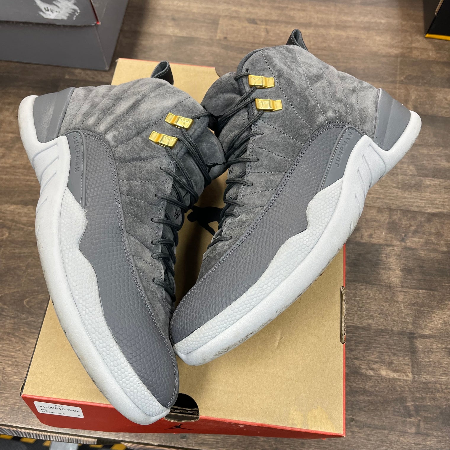Dark Grey Jordan 12 (USED)