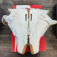 Levi's White Jordan 4 Retro (Levi's Tag) (USED, Replacement Box)