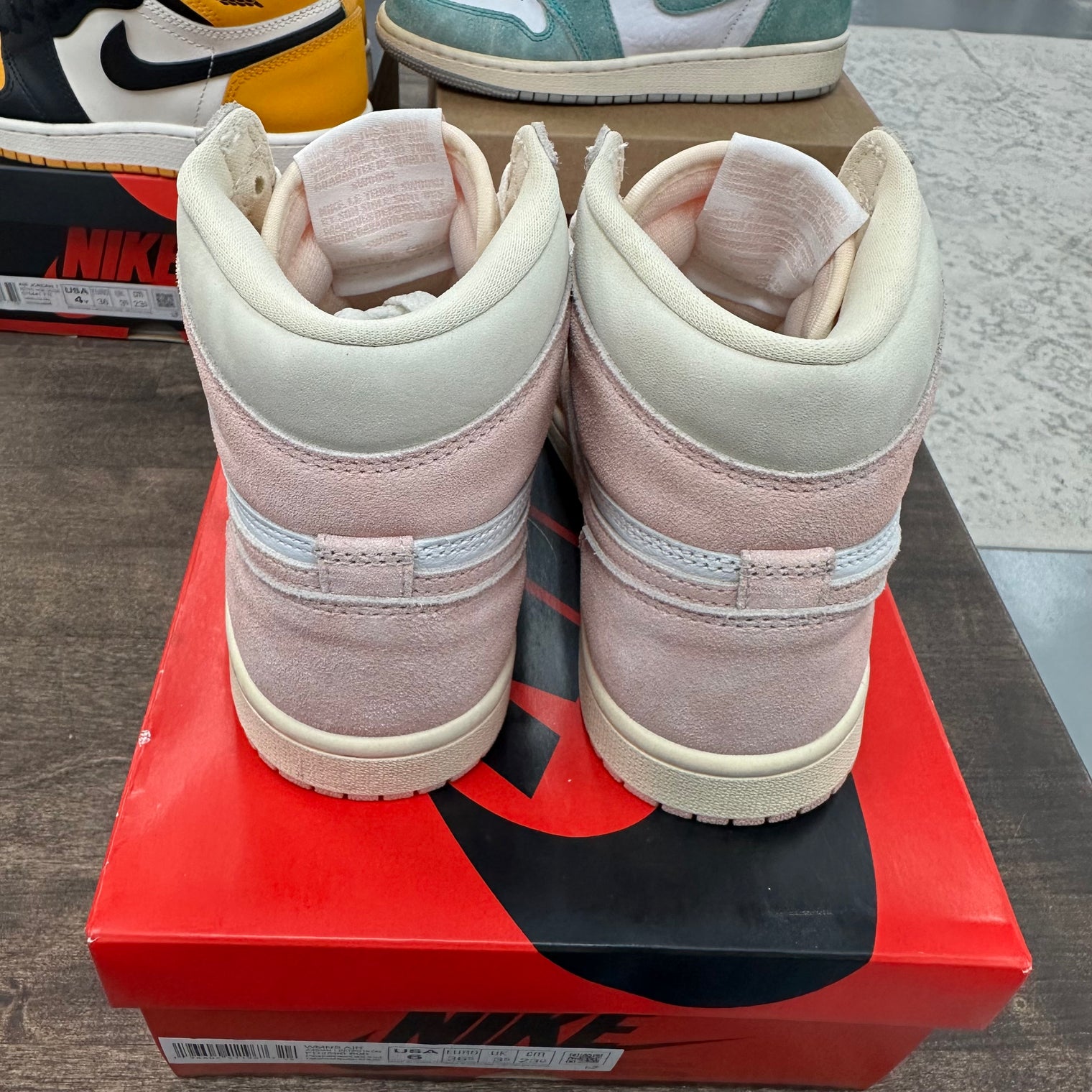 Washed Pink Jordan 1 High (W) (USED)