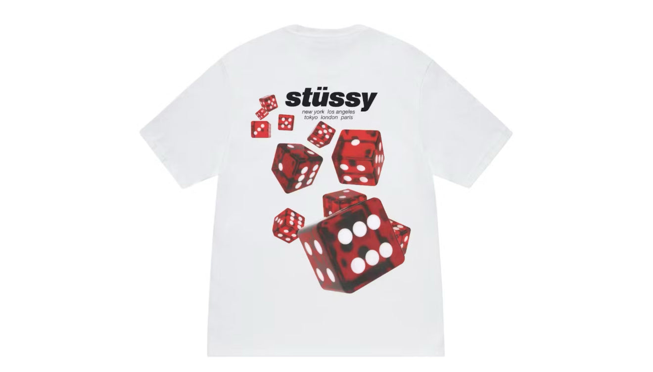 Stussy Rollers Tee White