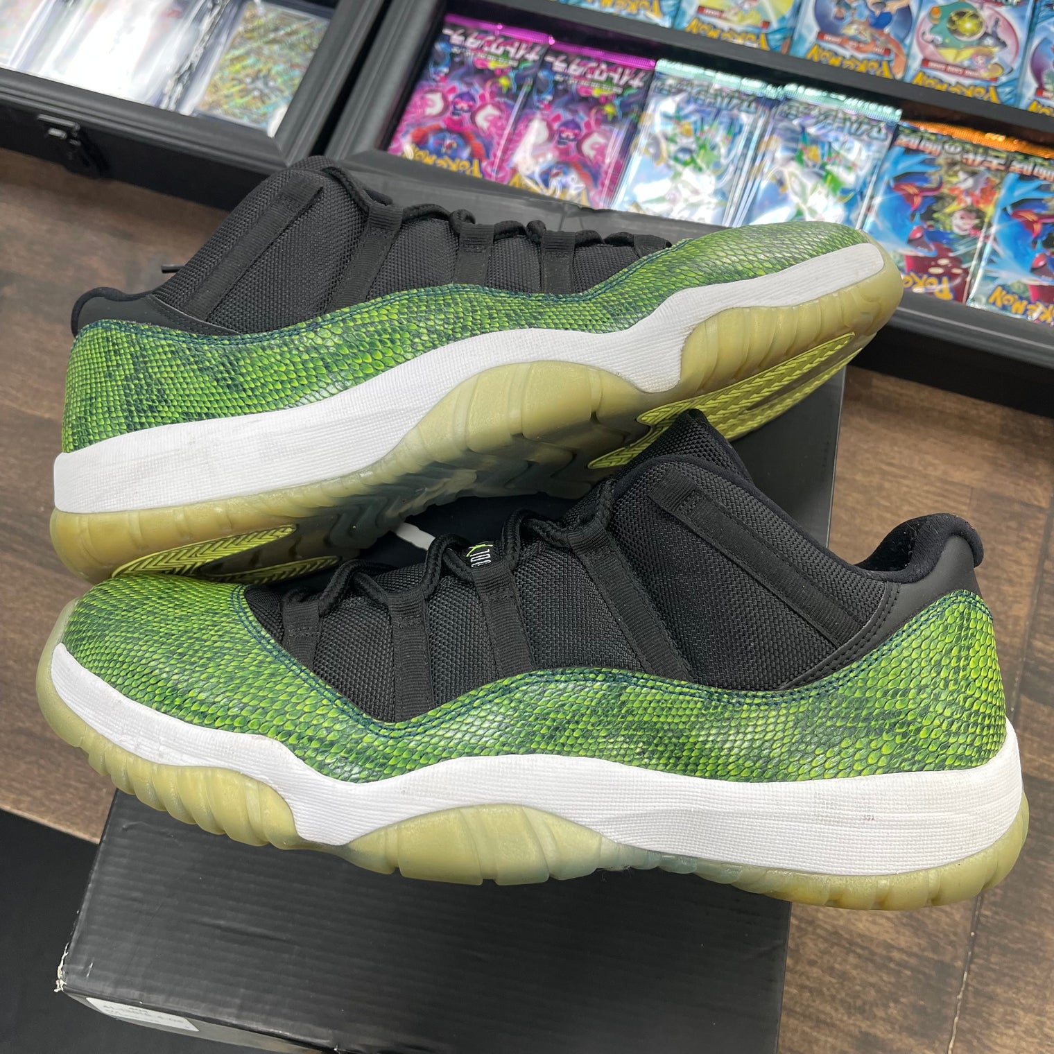 Green Snakeskin Jordan 11 Low (USED)