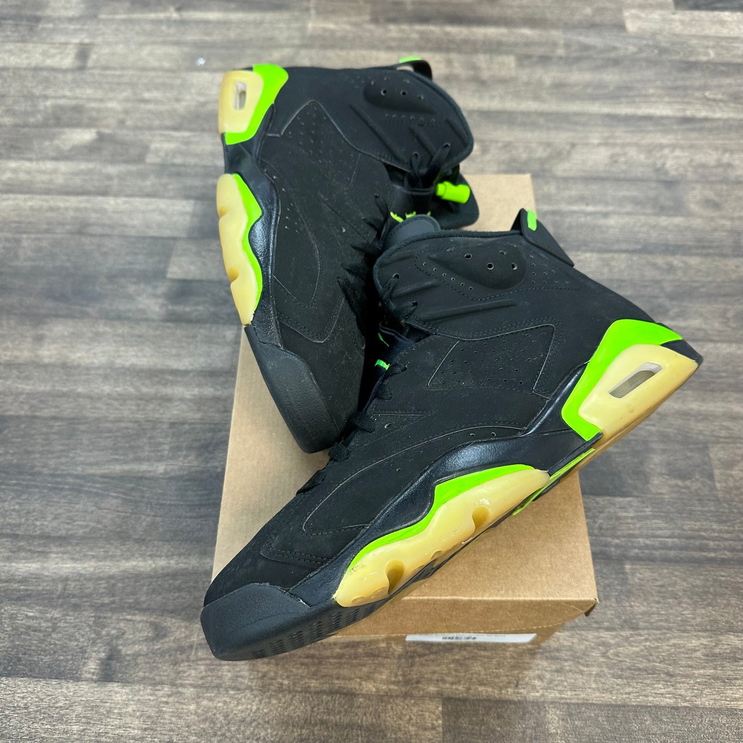 Electric Green Jordan 6 (USED, No Box)