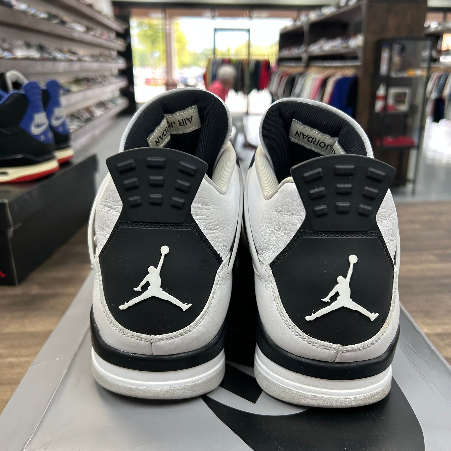 Military Black Jordan 4 Retro (USED, Replacement Box)