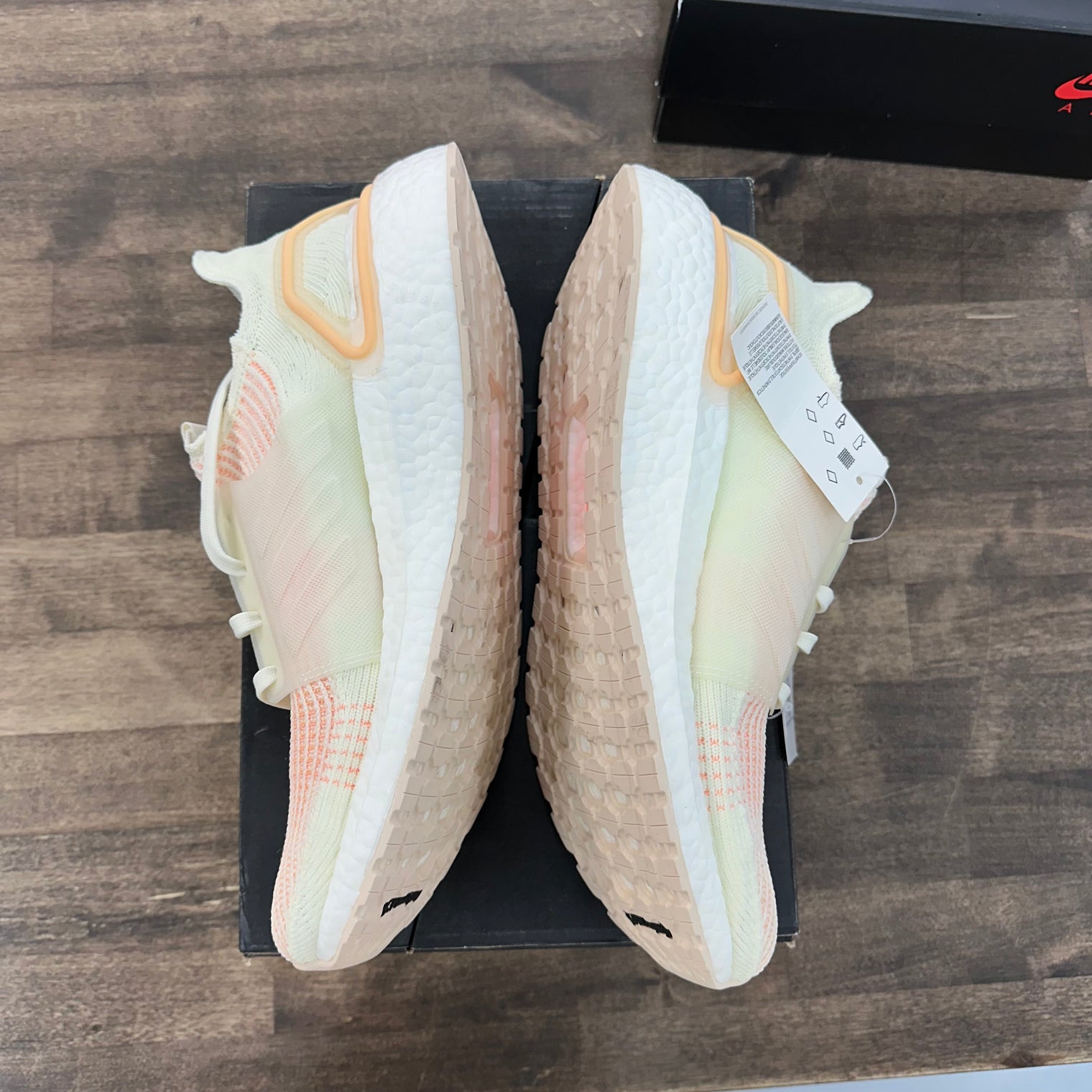 Off White Glow Orange adidas Ultra Boost 19 (Lightly Worn)