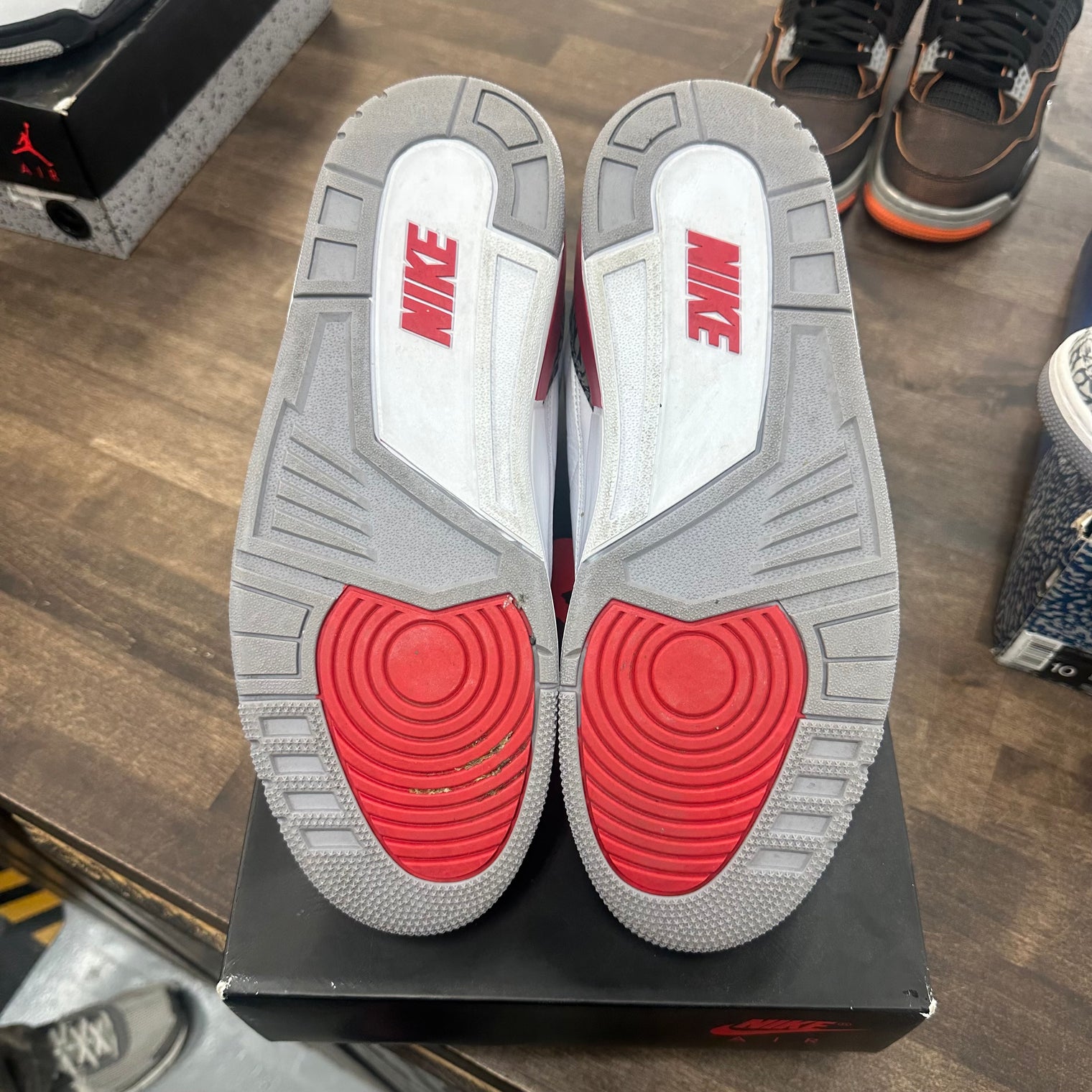 Fire Red Jordan 3 (USED)