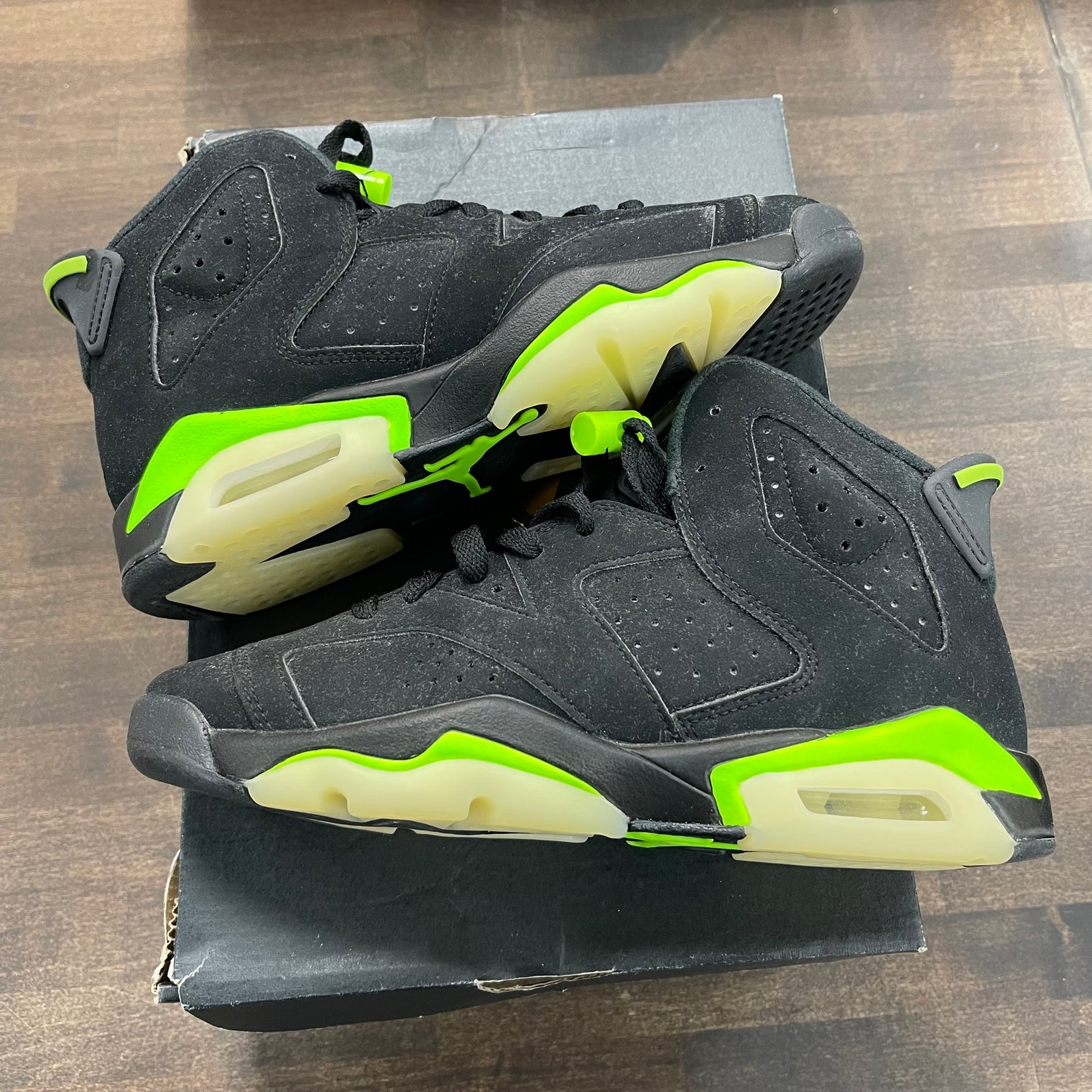 (GS) Electric Green Jordan 6 (USED)