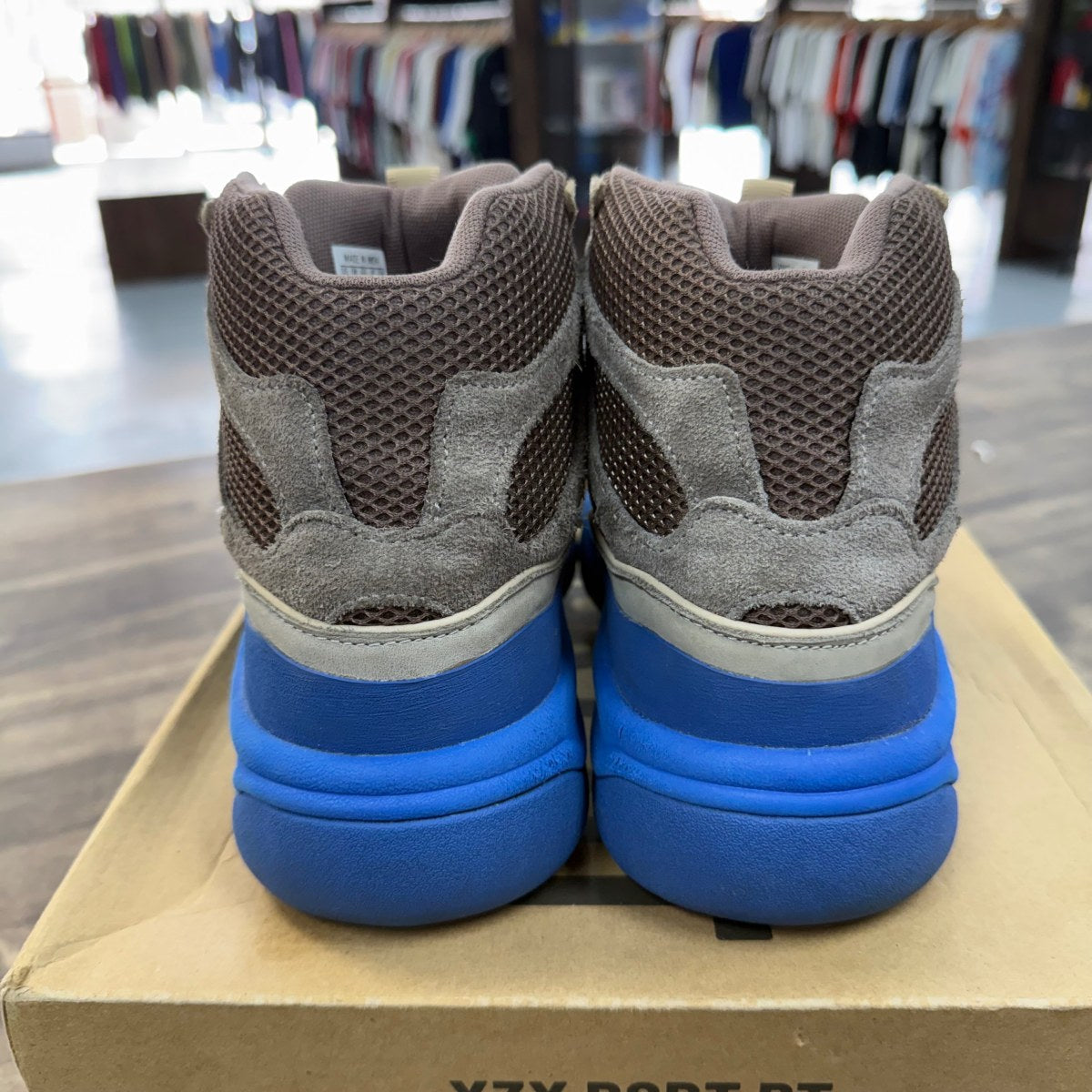 adidas Yeezy Desert Boot Taupe Blue - Image 4