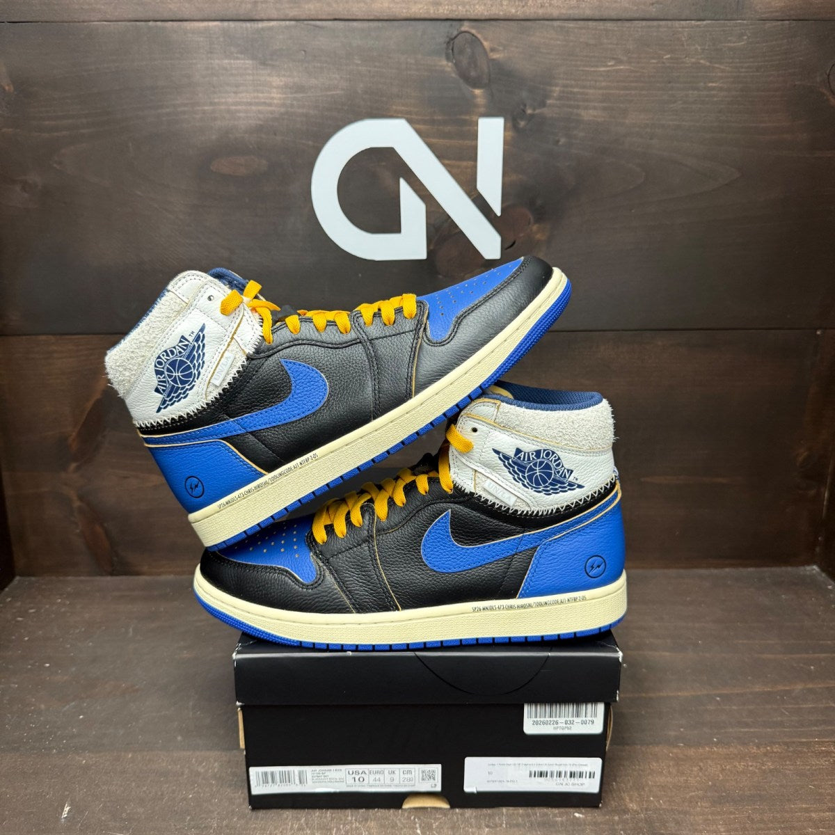 Jordan 1 Retro High OG SP Fragment x Union LA Sport Royal - Image 1
