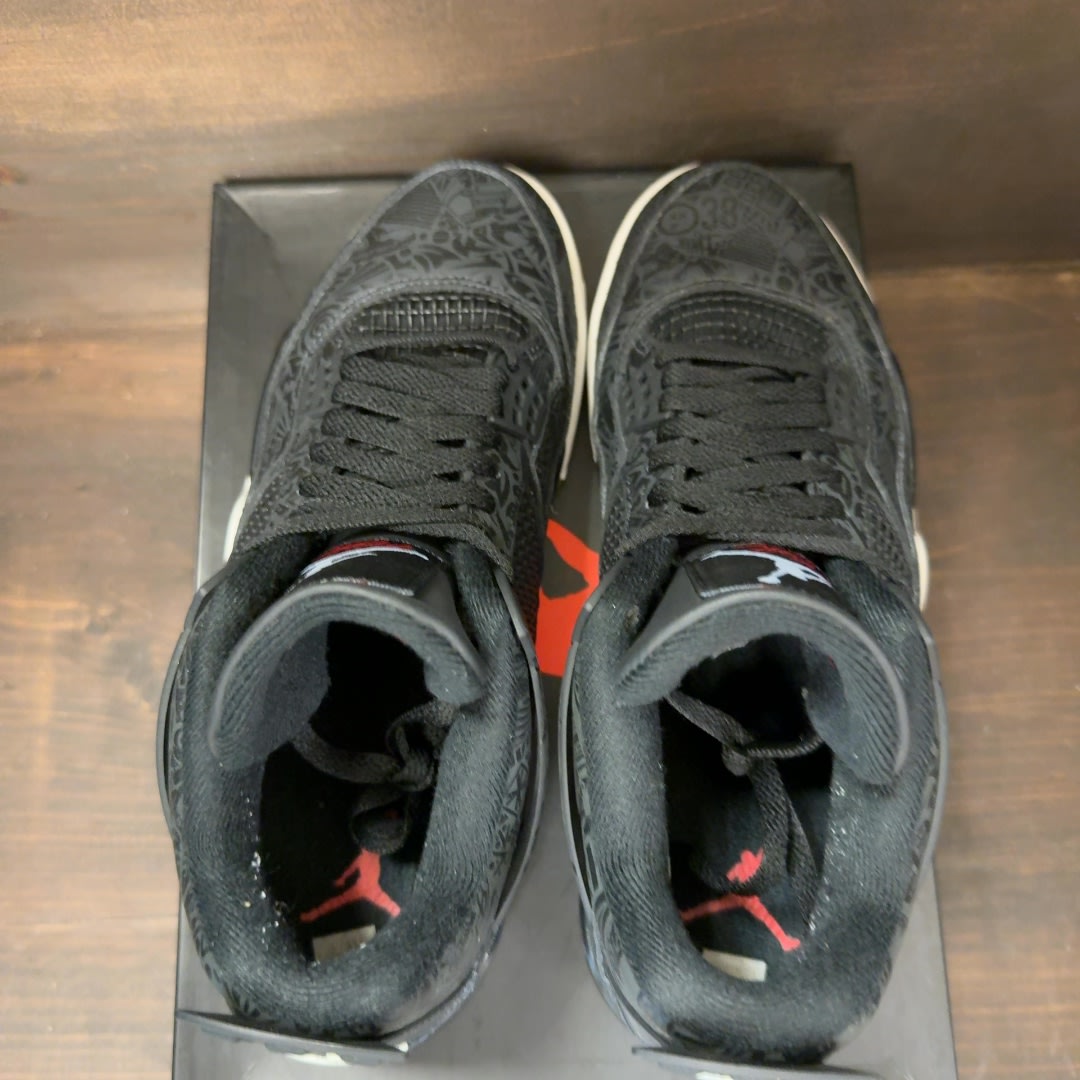 Jordan 4 Retro Laser Black Gum - Image 5