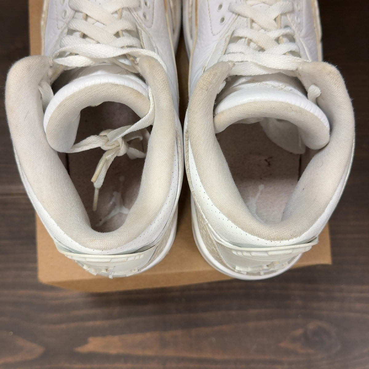 Jordan 3 Retro Pure White (2018) Size 8.5 (Pre-Owned) - Image 6