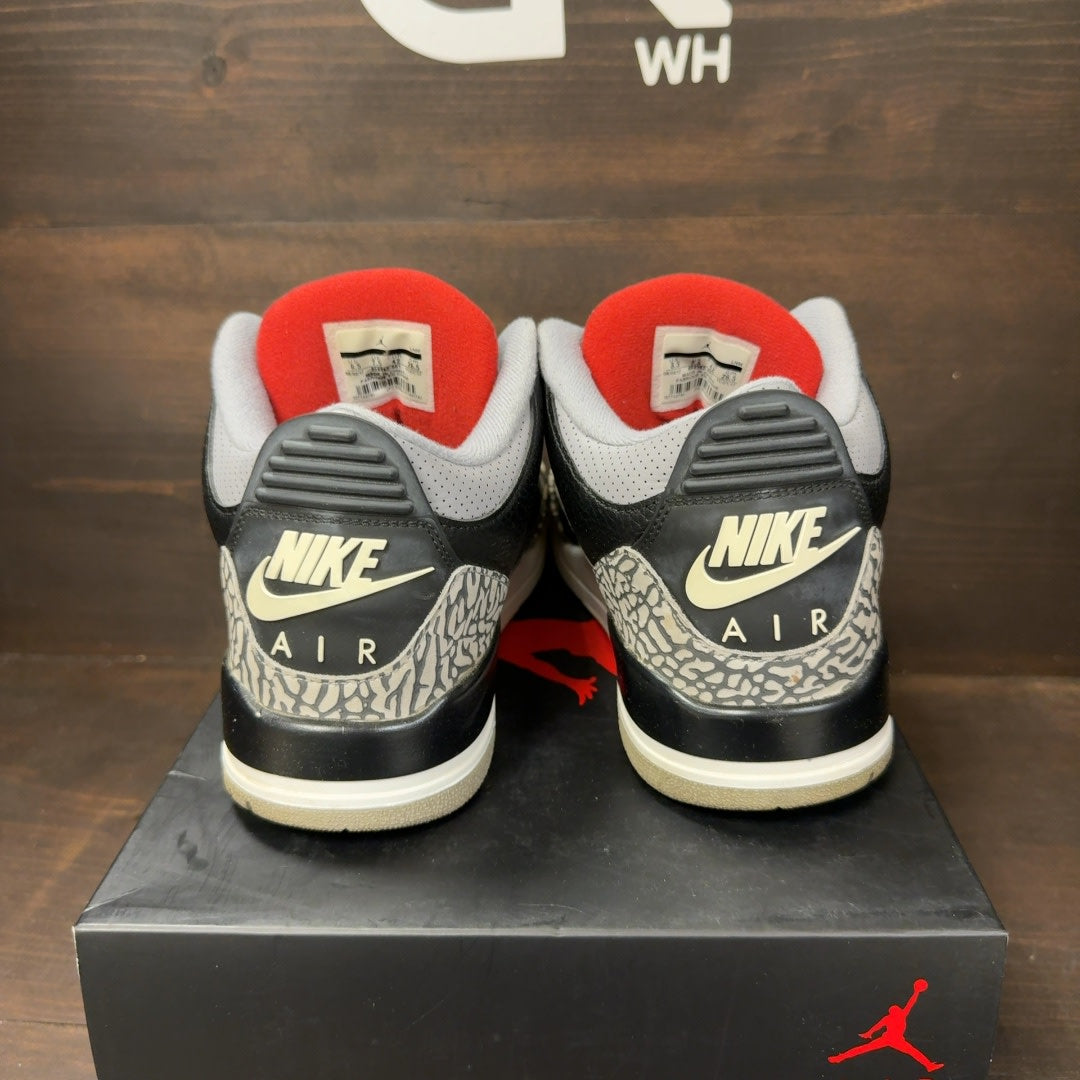 Jordan 3 Retro Black Cement (2018) Size 8.5 (Pre-Owned)