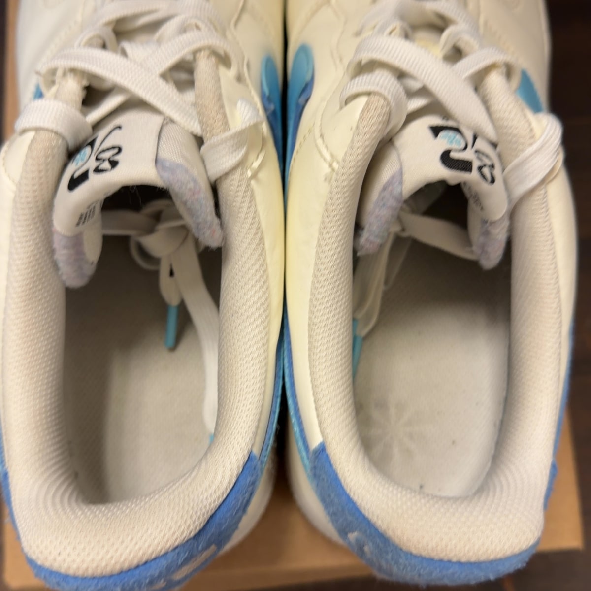Nike Air Force 1 Low '07 LV8 82 Double Swoosh Medium Blue Size 12 (Pre-Owned) - Image 5