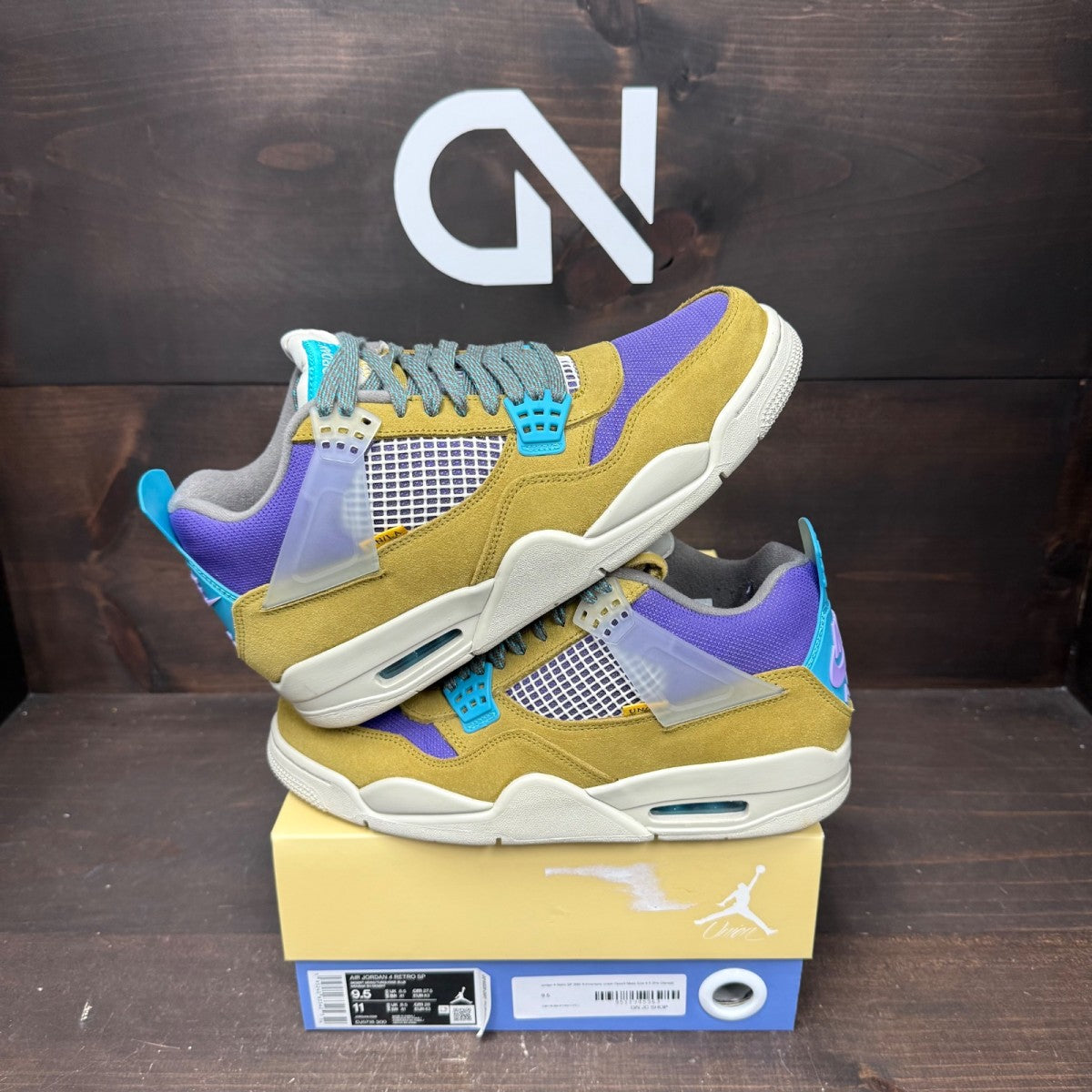 Jordan 4 Retro SP 30th Anniversary Union Desert Moss - Image 1