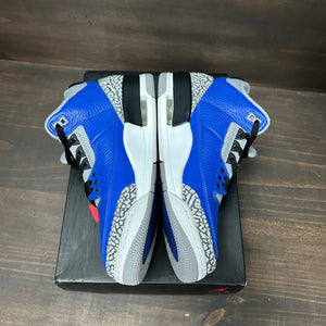 Jordan 3 Retro Varsity Royal Cement Size 9.5 (Pre-Owned)