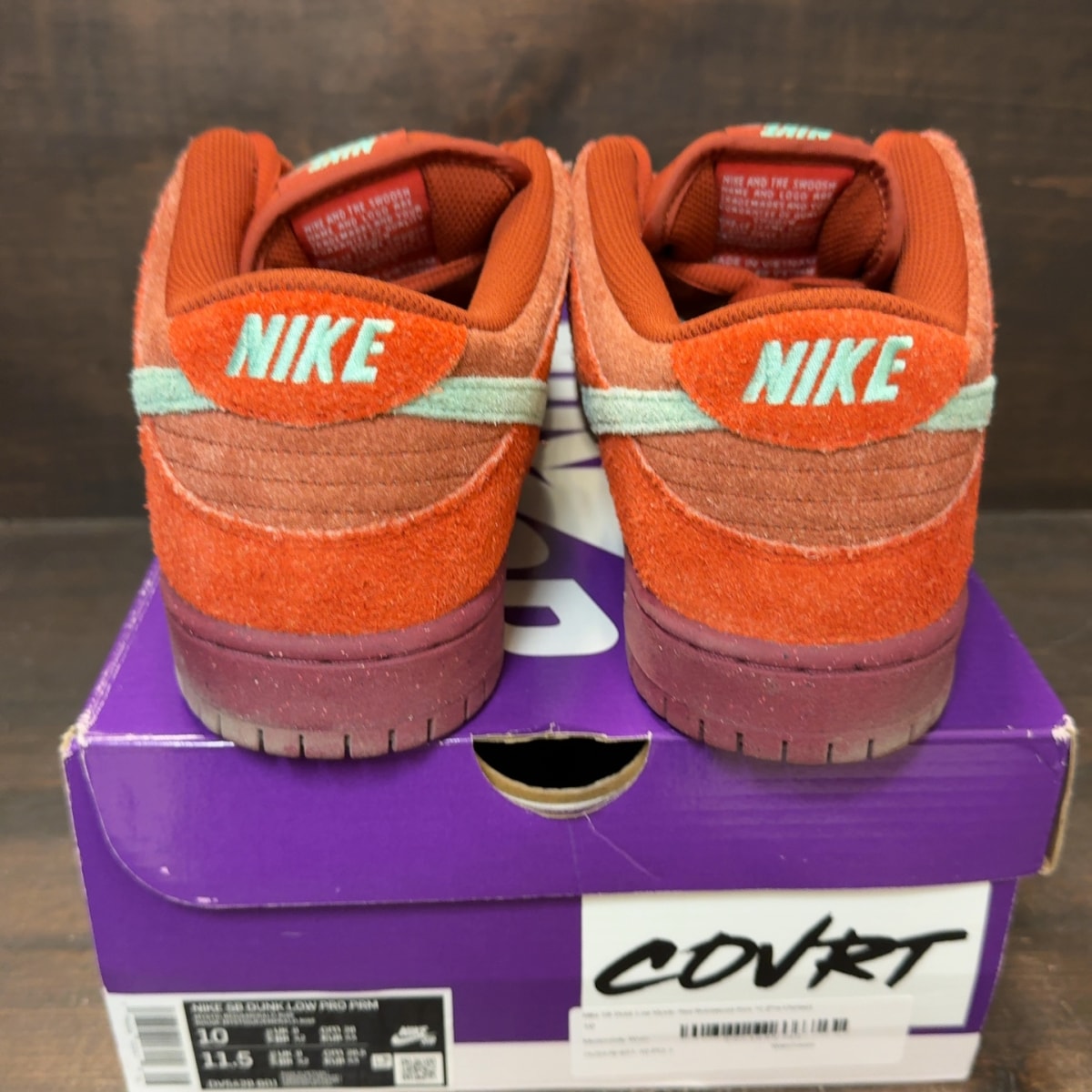 Nike SB Dunk Low Mystic Red Rosewood Size 10 (Pre-Owned) - Image 5