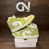 Jordan 1 Mid Green Python (Women's) - Image 1