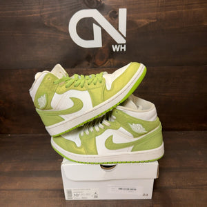 Jordan 1 Mid Green Python (Women's) - Image 1