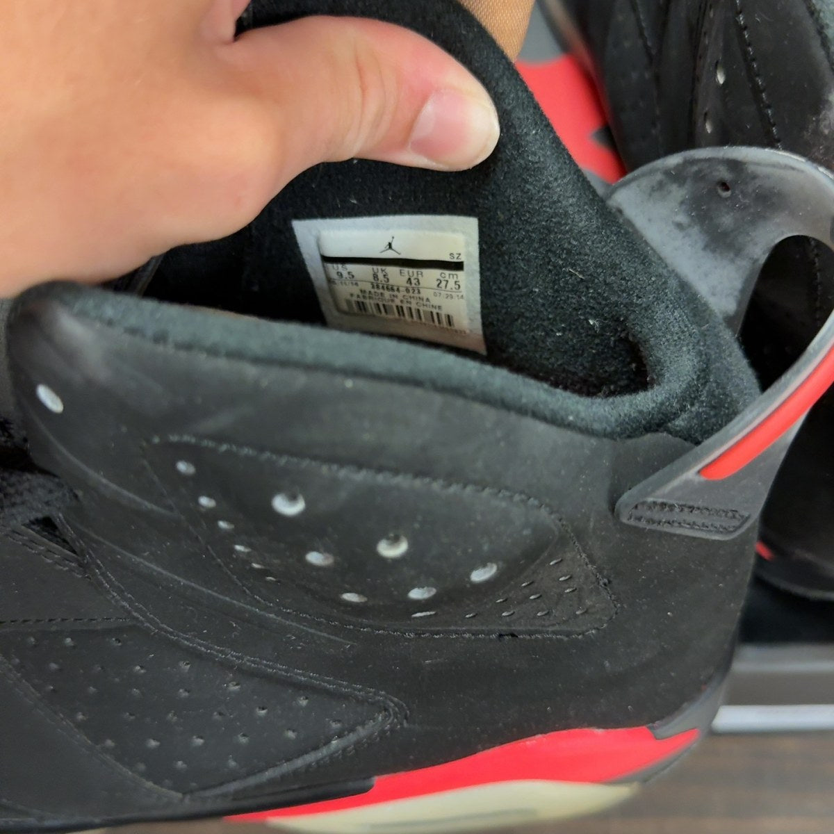 Jordan 6 Retro Infrared Black (2014) - Image 7