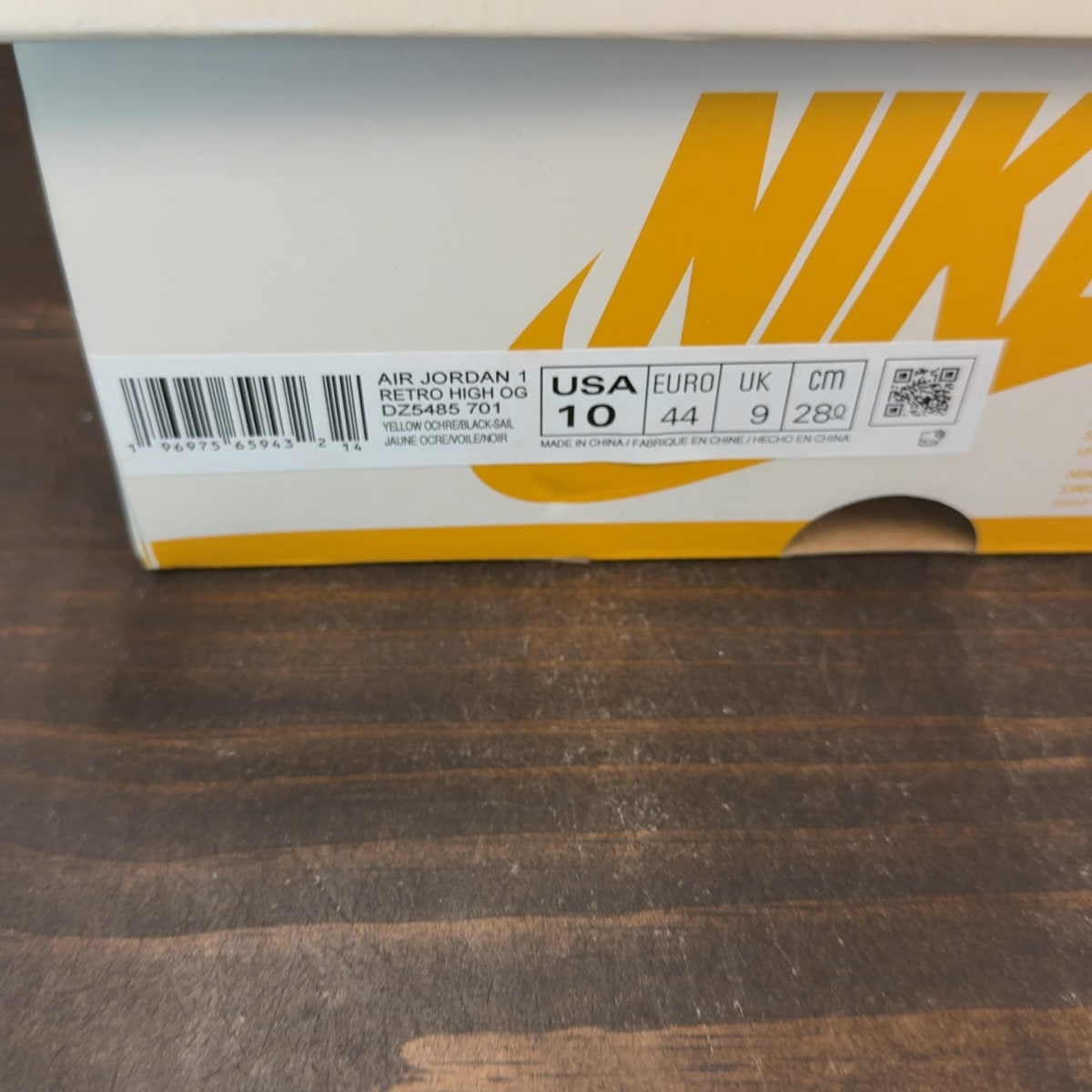 Jordan 1 Retro High OG Yellow Ochre - Image 8