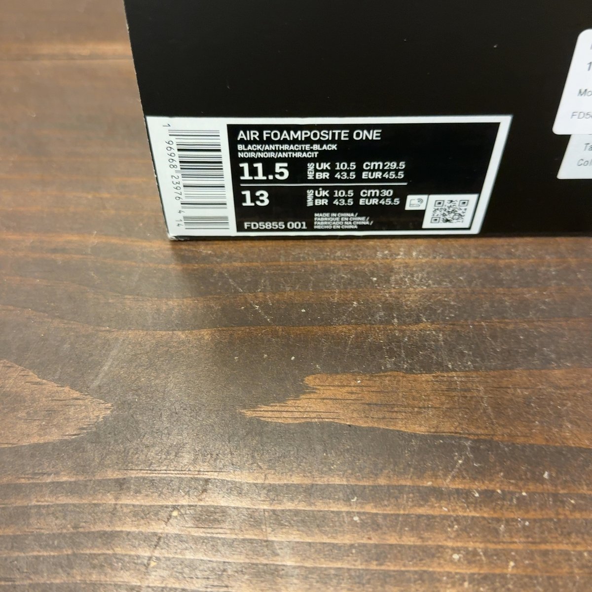 Nike Air Foamposite One Anthracite (2023) Size 11.5 (Pre-Owned) - aux
