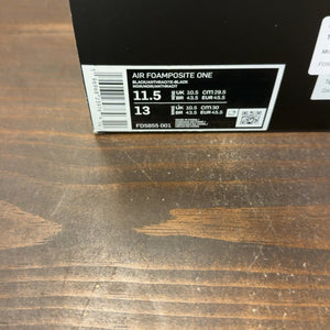 Nike Air Foamposite One Anthracite (2023) Size 11.5 (Pre-Owned) - aux