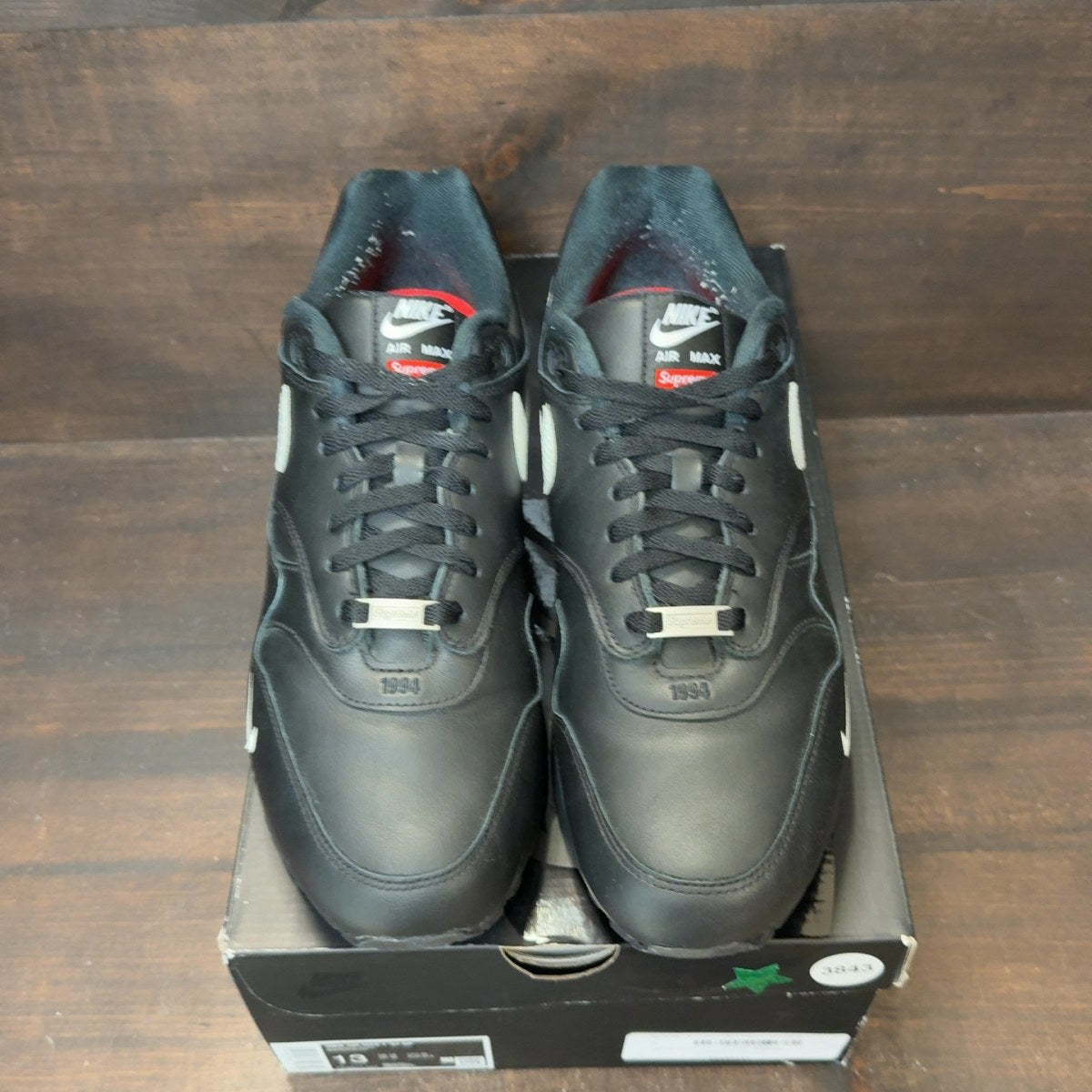 Nike Air Max 1 '87 SP Supreme Black White - Image 3