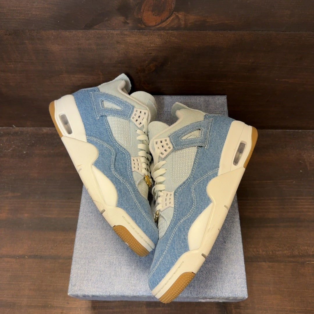 Jordan 4 Retro TEX Denim Worn Blue (Women's) - Image 2