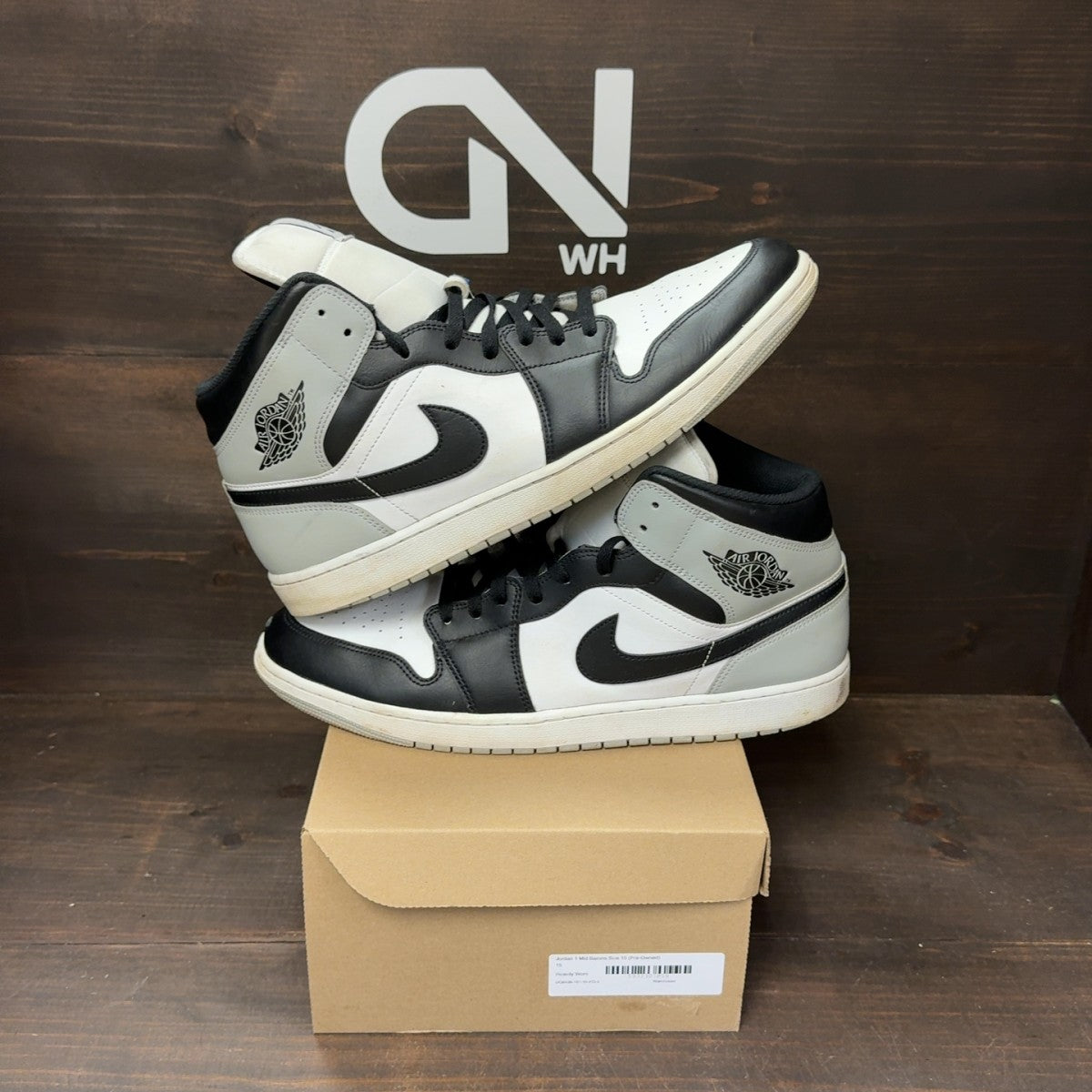 Jordan 1 Mid Barons Size 15 (Pre-Owned) - Image 1
