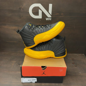 Jordan 12 Retro Black University Gold Size 10.5 (Pre-Owned) - front