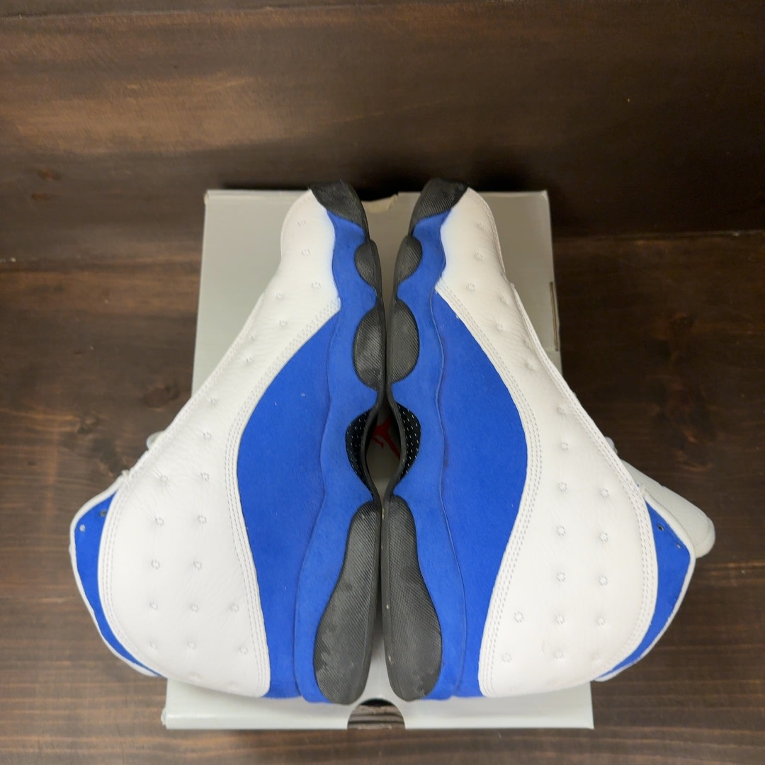 Jordan 13 Retro White Hyper Royal Black Size 8.5 (Pre-Owned)