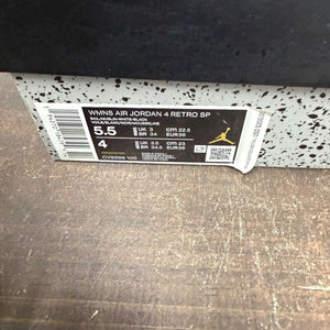 Jordan 4 Retro Off-White Sail (Women's) - Image 8