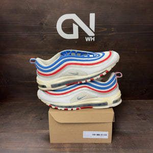 Nike Air Max 97 Game Royal Metallic Silver University Red Size 11.5 (Pre-Owned) - front