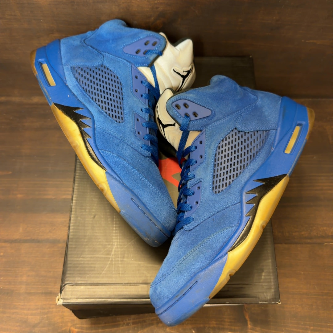 Jordan 5 Retro Blue Suede - Image 2