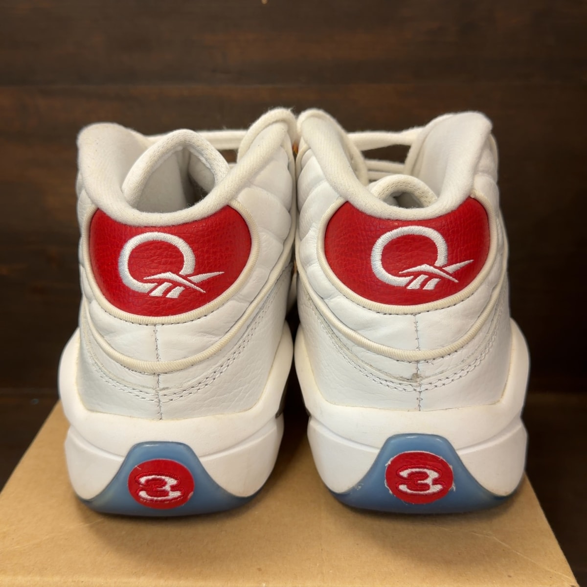 Reebok Question Mid Pearlized Red (2012) Size 9.5 (Pre-Owned) - Image 4