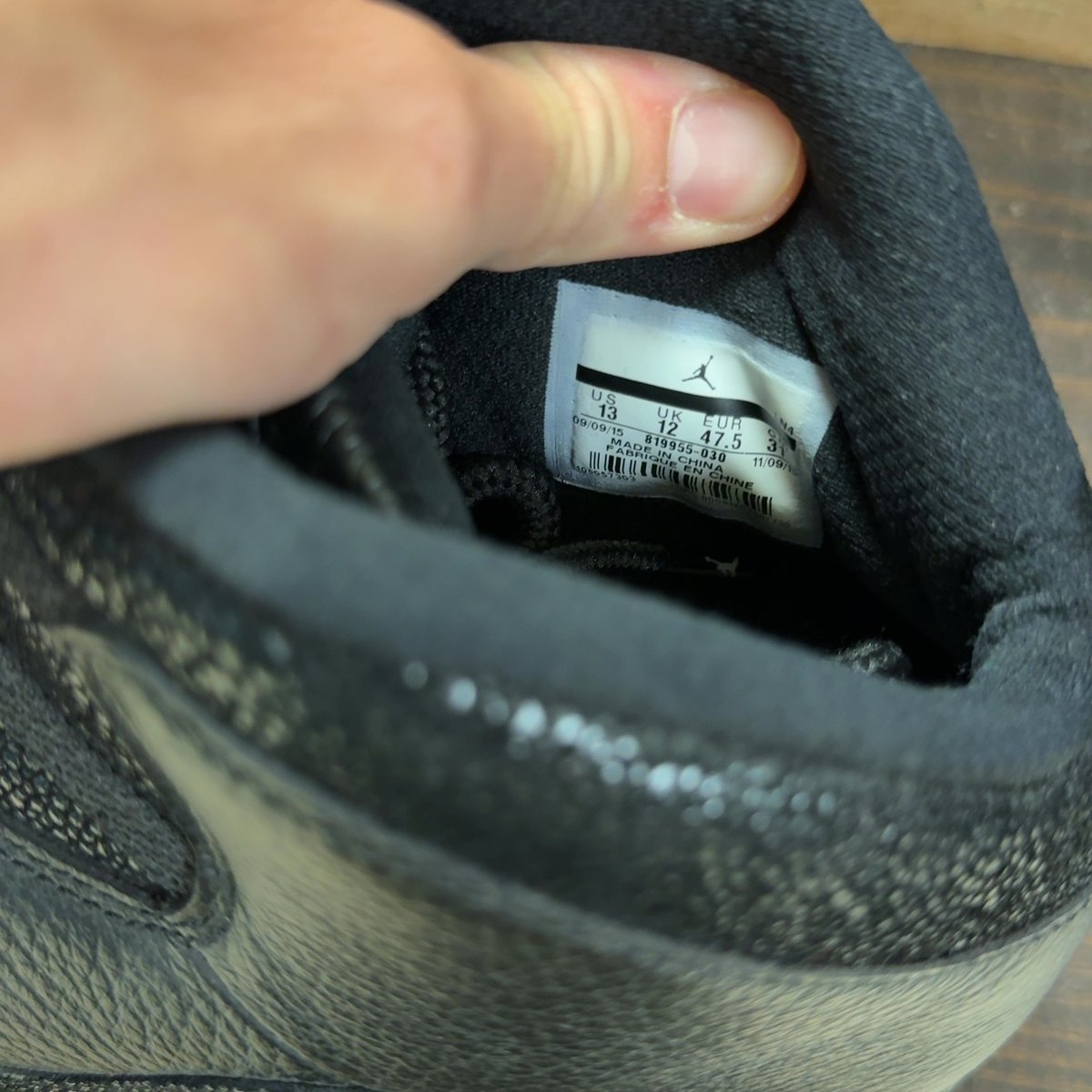 Jordan 8 Retro OVO Black Size 13 (Pre-Owned) - aux