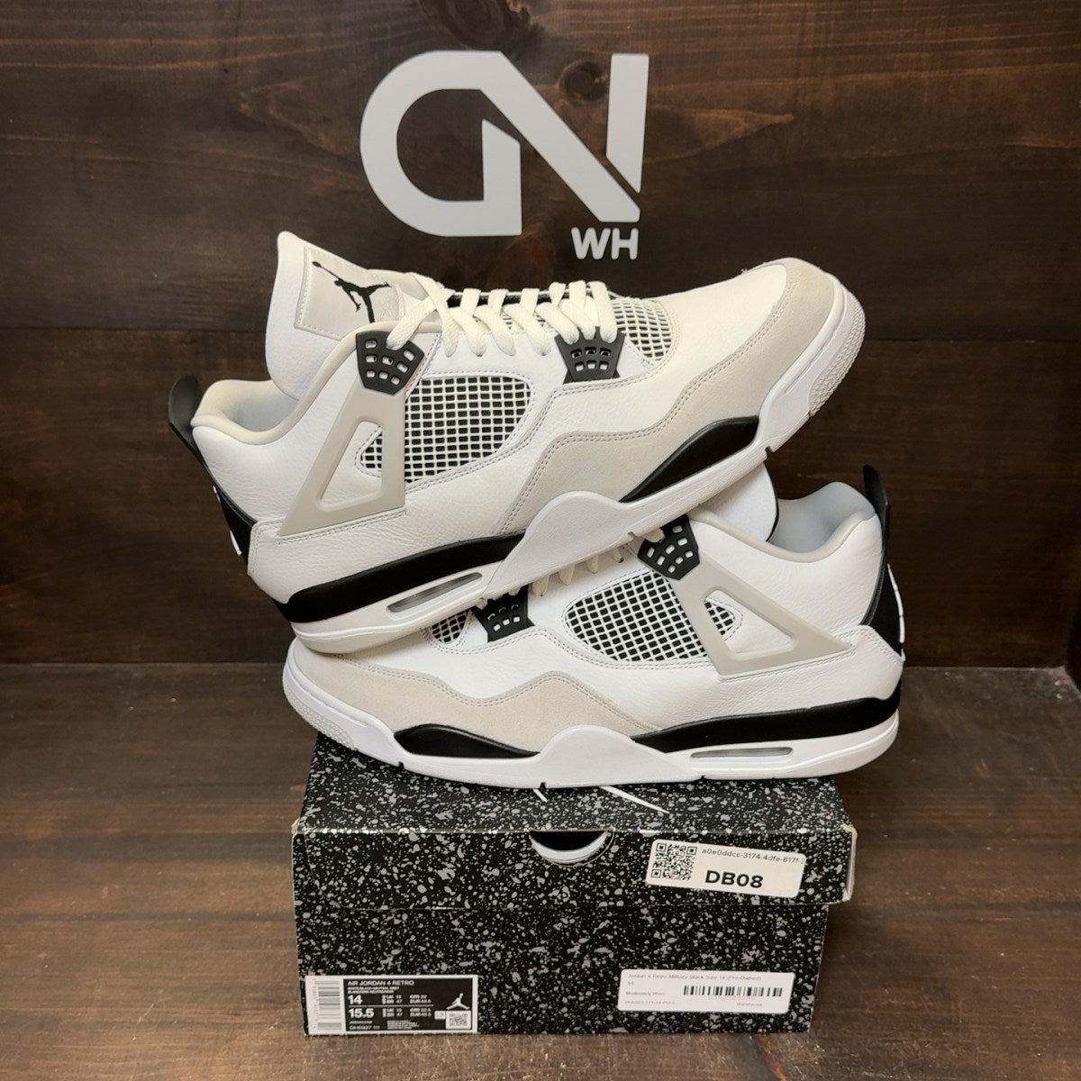 Jordan 4 Retro Military Black - Image 1