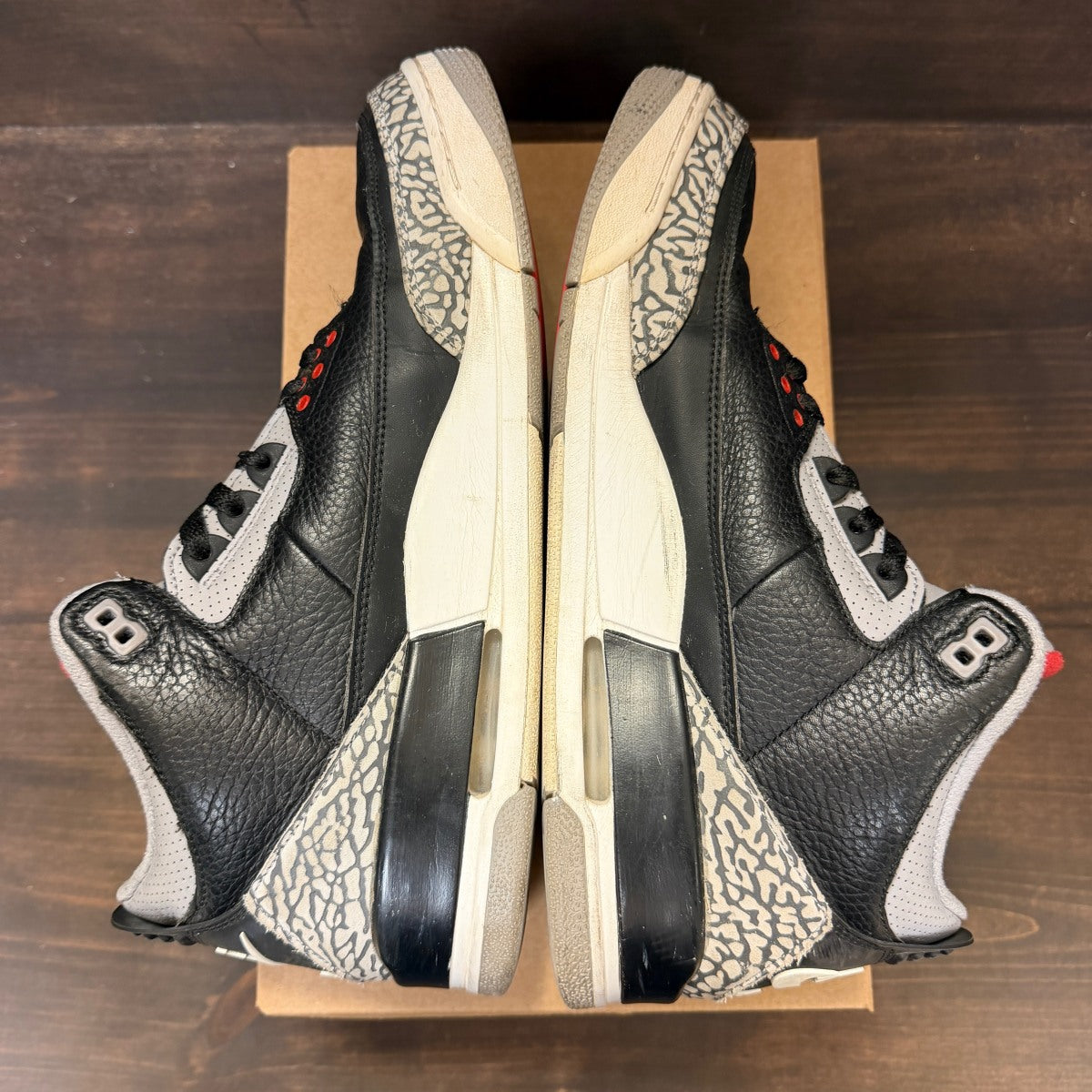 Jordan 3 Retro Black Cement (2018) Size 12 (Pre-Owned) - Image 5