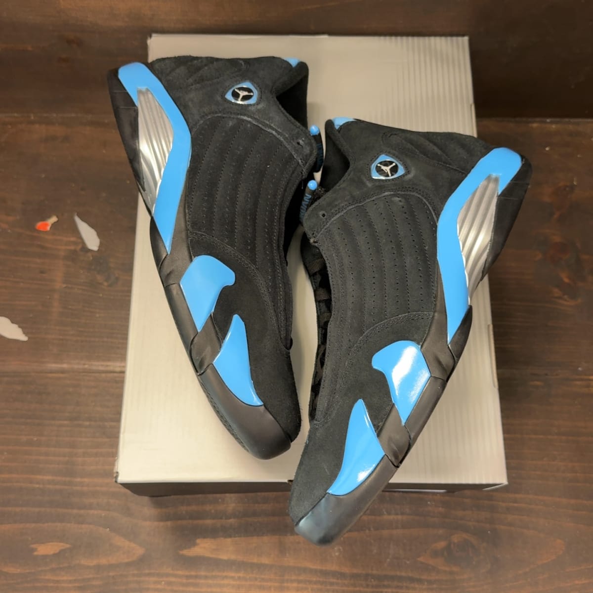Jordan 14 Retro Black University Blue (2026) Size 13 (Pre-Owned) - back