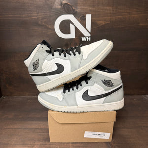 Jordan 1 Mid Light Smoke Grey Size 11.5 (Pre-Owned) - Image 1