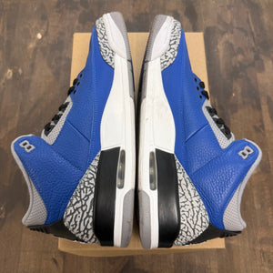 Jordan 3 Retro Varsity Royal Cement Size 11 (Pre-Owned) - Image 4