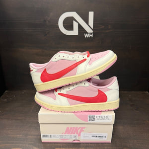Jordan 1 Retro Low OG SP Travis Scott Sail Tropical Pink - Image 1