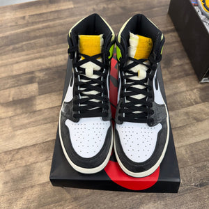 Jordan 1 Retro High White Black Volt University Gold - Image 2