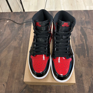 Jordan 1 Retro High OG Patent Bred Size 10 (Pre-Owned) - Image 2