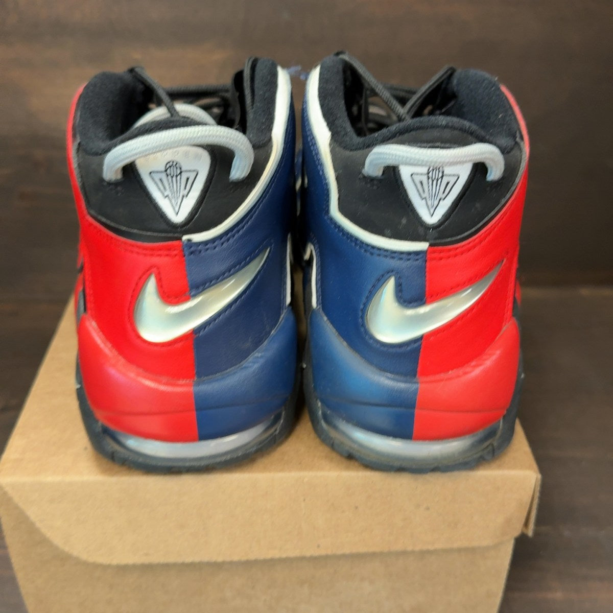 Nike Air More Uptempo 96 Alternates Split Black Varsity Red Size 12 (Pre-Owned) - Image 5