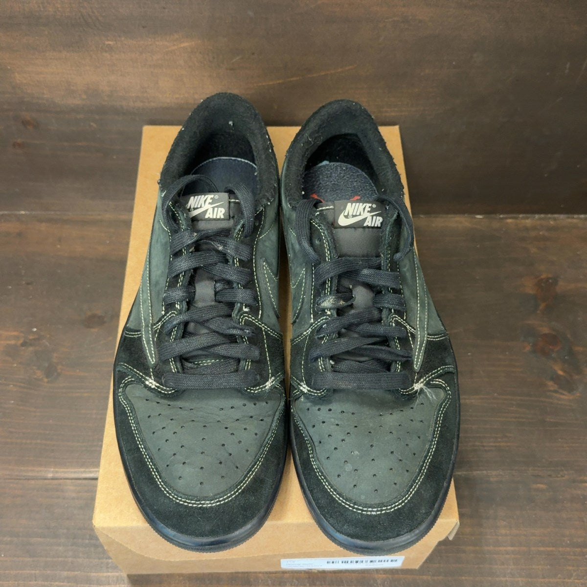 Jordan 1 Retro Low OG SP Travis Scott Black Phantom Size 11.5 (Pre-Owned) - Image 3