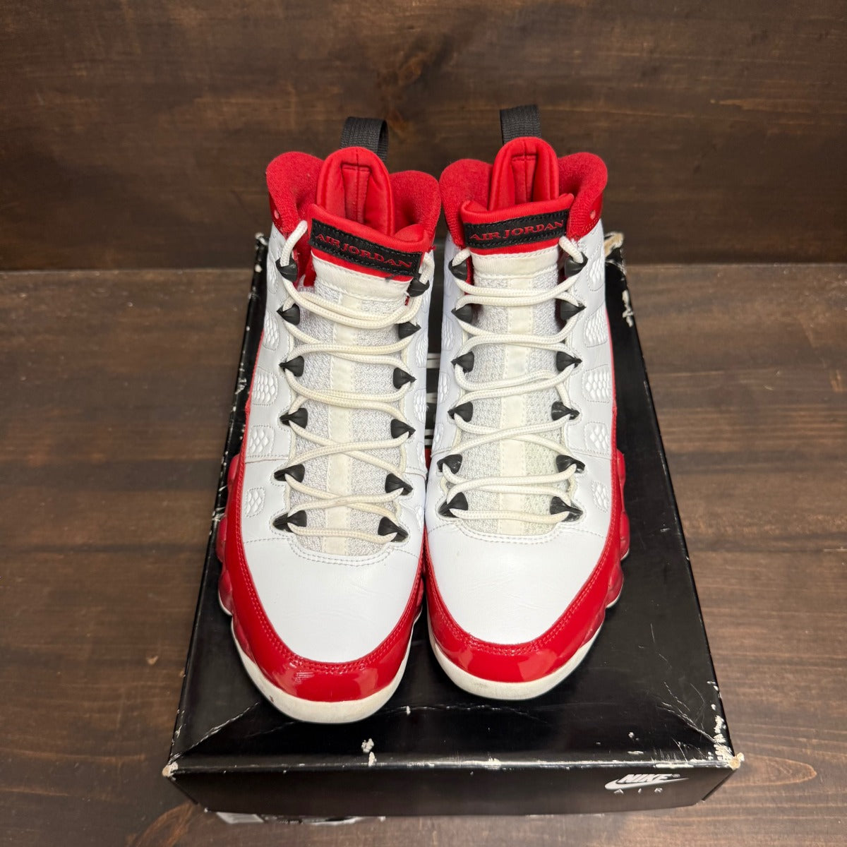 Jordan 9 Retro White Gym Red - Image 3