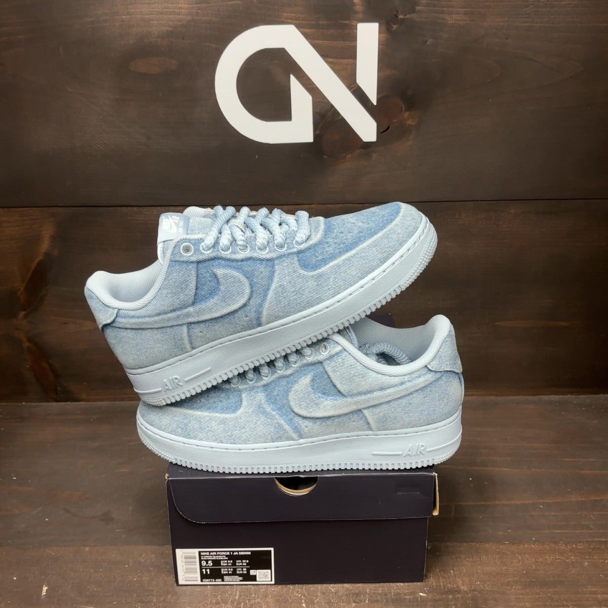 Nike Air Force 1 Low Ja Morant Denim Light Armory Blue - Image 1